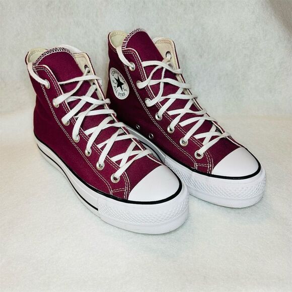 Converse Women's Chuck Taylor High Top Platform All Star Berry Pink Size 8.5 - Picture 2 of 9